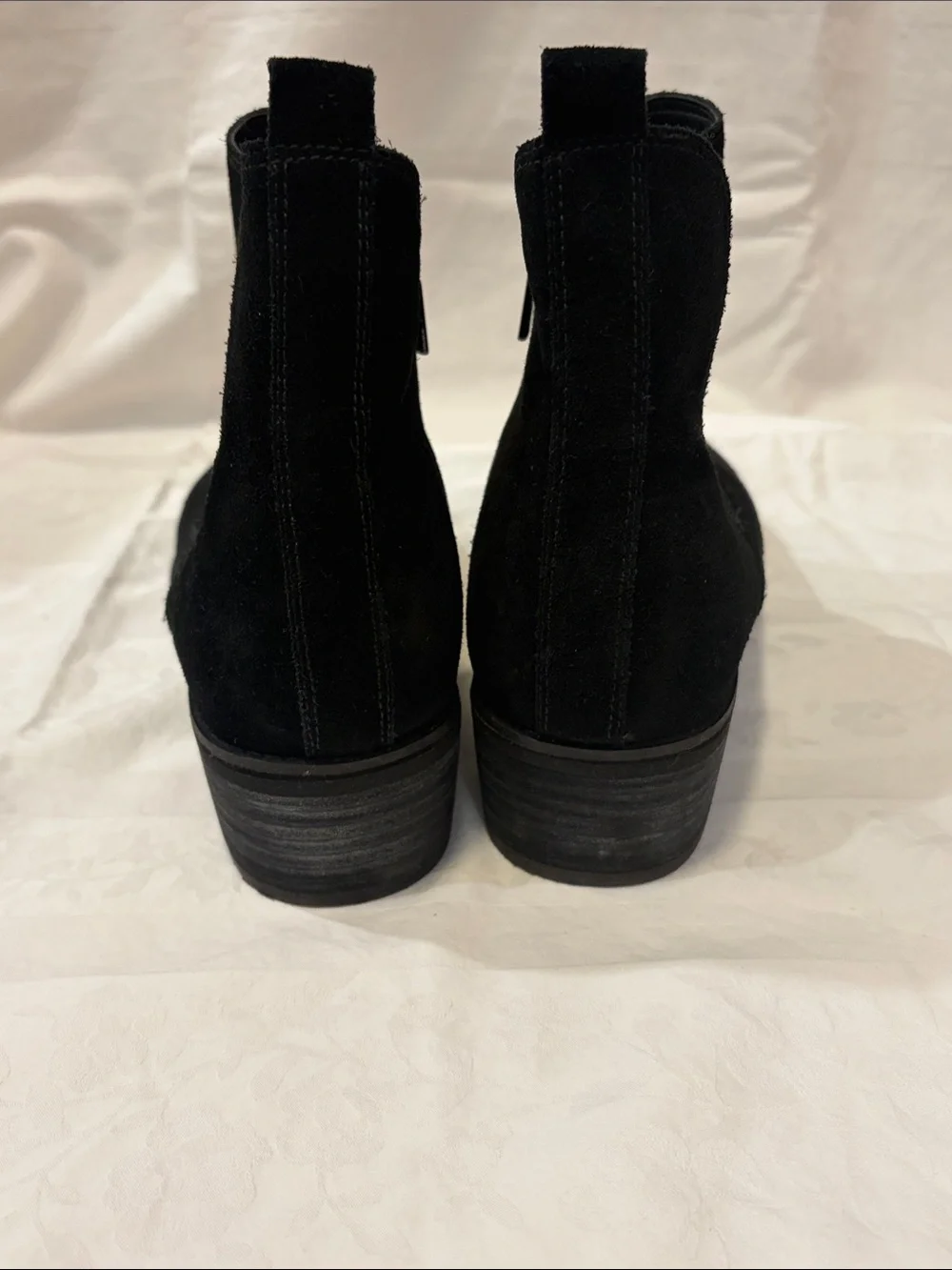 Black Suede Side-Zip Ankle Booties